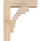 Ekena Millwork Merced Block Smooth Bracket w/ Offset Brace, Douglas Fir, 5 1/2"W x 18"D x 22"H BKT0604X18X22MRC05SDF - alternate 4